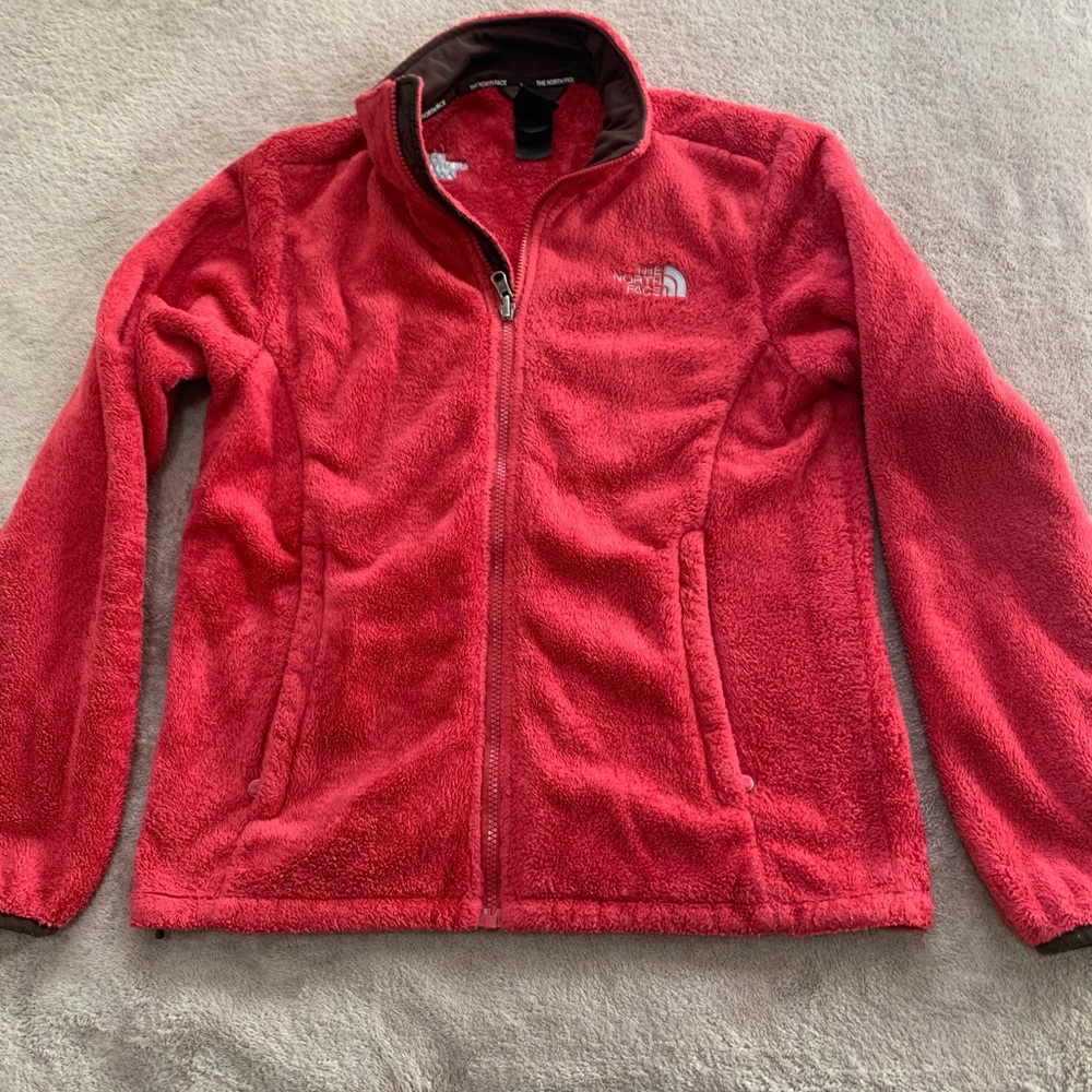 Womens Pink North Face fleece Zip Up Jacket